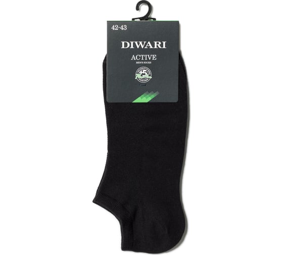 Изображение товара Мужские короткие носки DIWARI ACTIVE 19С-181СП, р.27, 484 черный 1001331110030012484
