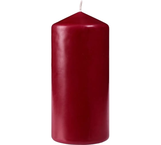 Изображение товара Свеча MIR LIGHT HorizonCandle СТОЛБИК h 200 мм, d 70 мм, бордовая СС-801838