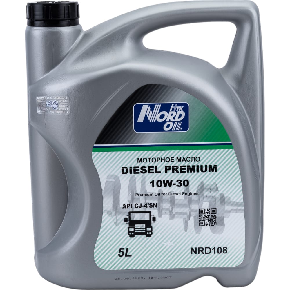 Моторное масло NORD 10W30 NRD108 OIL Diesel Premium 10W-30 CJ-4/SN - фото 1
