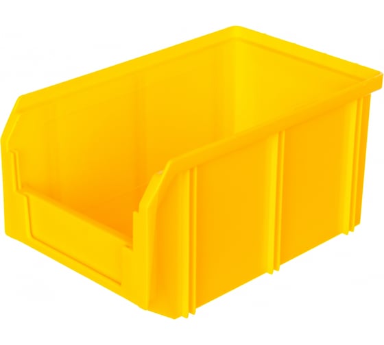 Изображение товара Пластиковый ящик Стелла-техник 234х149х120мм, 3,8 литра, V-2-желтый