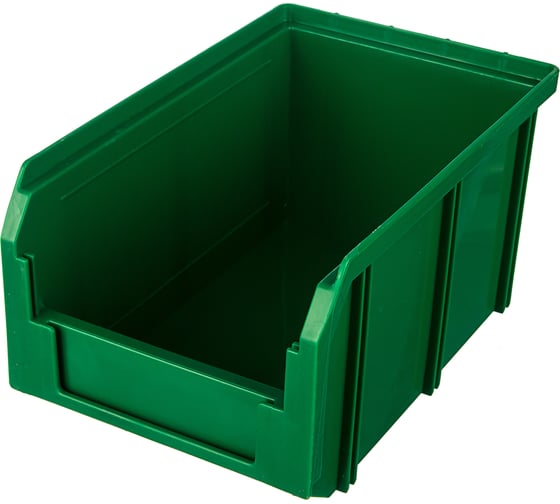 Изображение товара Пластиковый ящик Стелла-техник 234х149х120мм, 3,8 литра, V-2-зеленый