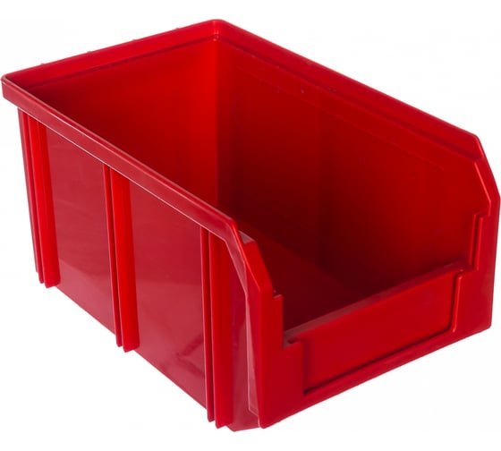 Изображение товара Пластиковый ящик Стелла-техник 234х149х120мм, 3,8 литра, V-2-красный