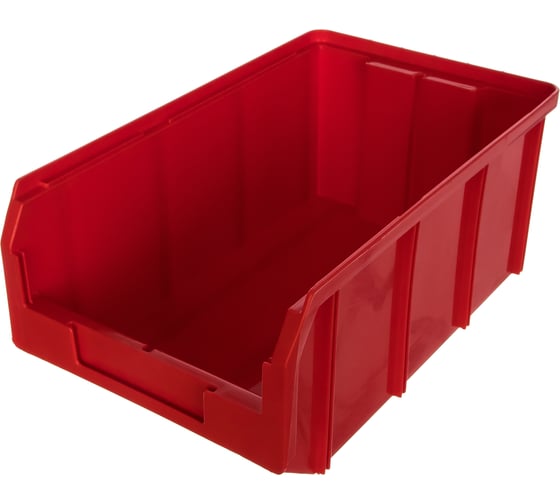 Изображение товара Пластиковый ящик Стелла-техник 342х207x143мм, 9,4 литра, V-3-красный