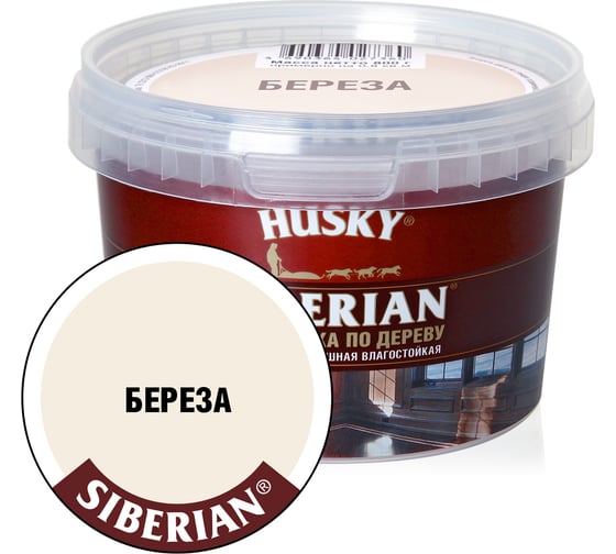 Изображение товара Шпатлевка по дереву HUSKY береза, 0.8 кг 26530