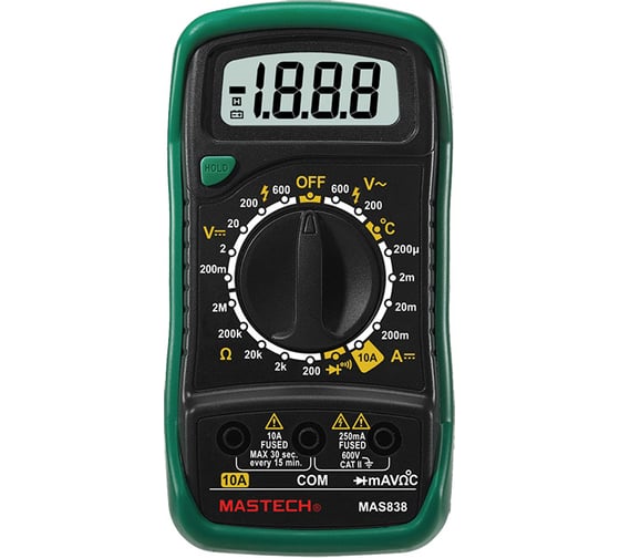Изображение товара Цифровой мультиметр Mastech MAS838 00-00000240