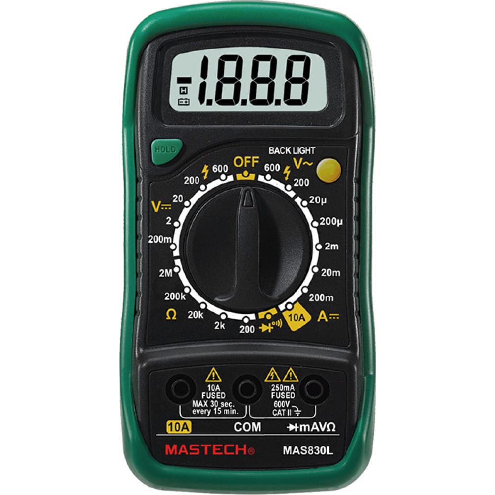 фото Цифровой мультиметр mastech mas830l 59718