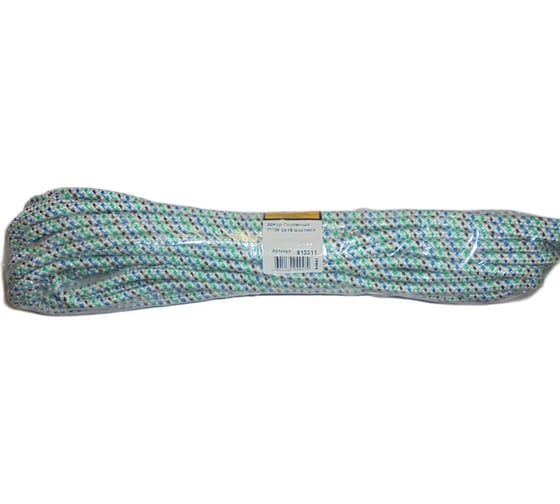 Изображение товара Полипропиленовый плетеный шнур Невский Крепеж 8 мм 15 м цветной 813311