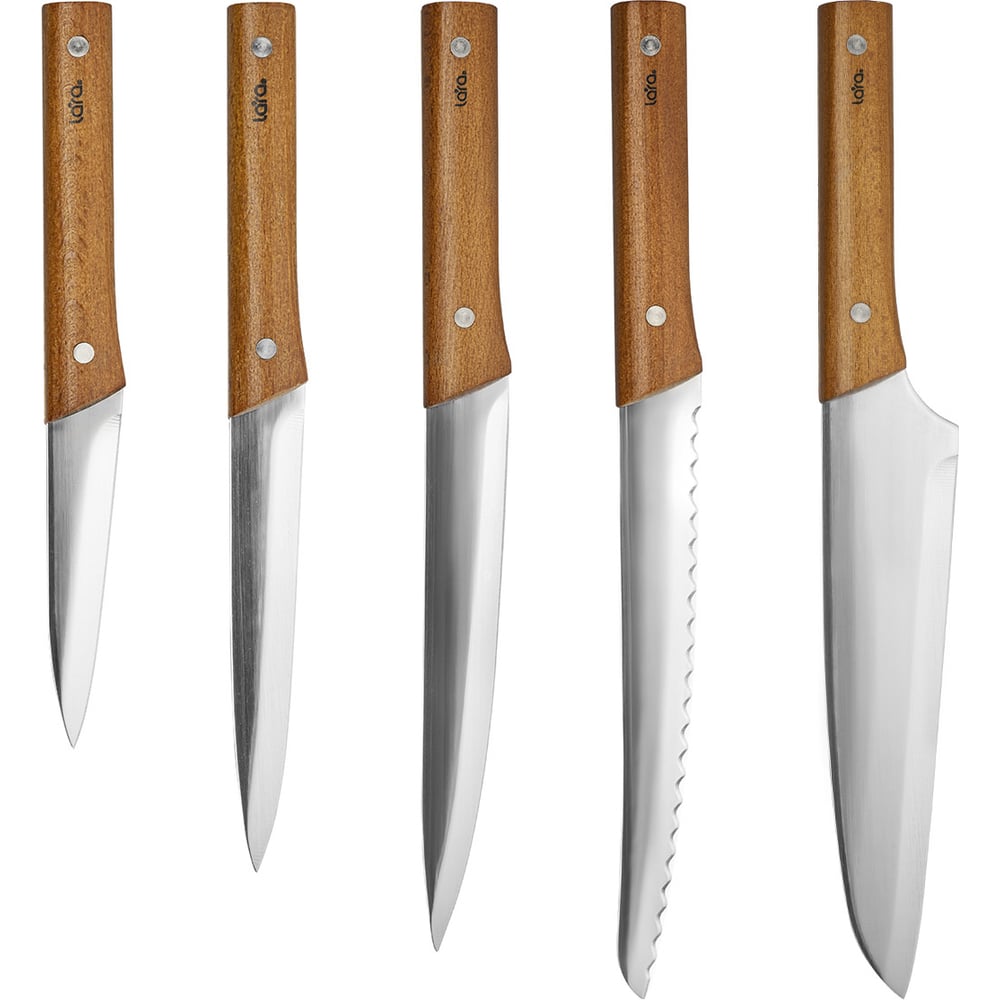 Набор ножей Lara 3CR14 LR05-13 <vendorСode>