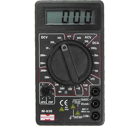 Изображение товара Цифровой мультиметр Mastech M838 00-00000238