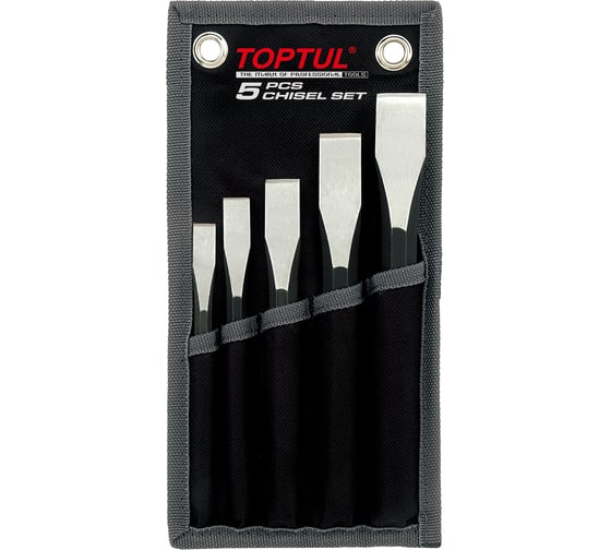 Изображение товара Набор плоских зубил 5 шт, на полотне GPAQ0505