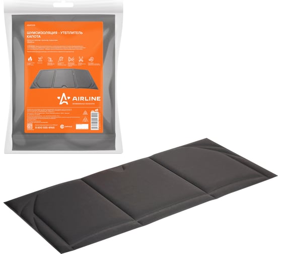 Изображение товара Шумоизоляция-утеплитель капота Airline нетканое полотно с фольгир. покрытием, 135х80 см ADAT005