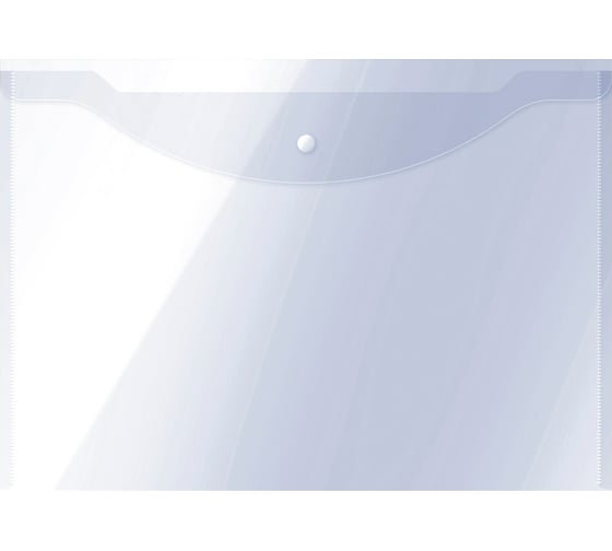 Изображение товара Папка-конверт OfficeSpace на кнопке, А3, 150 мкм, пластик, прозрачная 267524