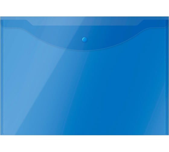 Изображение товара Папка-конверт OfficeSpace на кнопке, А3, 150 мкм, пластик, полупрозрачна 267523