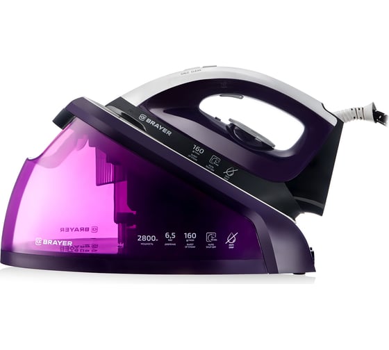 Изображение товара Паровая станция BRAYER вертикальное отпаривание BR4152