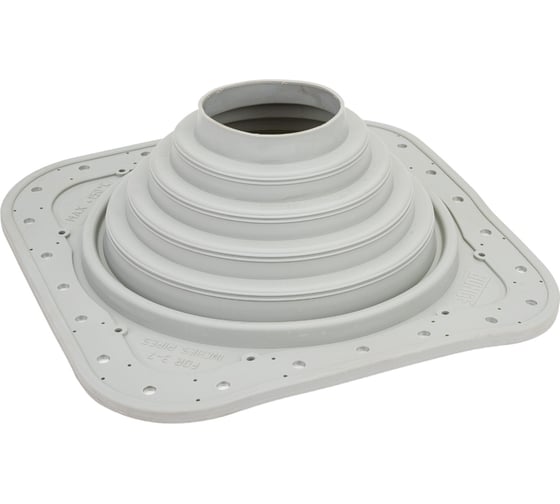 Изображение товара Кровельная прямая проходка Borge №4 D 76-178мм, фланец 273x273мм, серый 01.224.03.03.02.000.7024