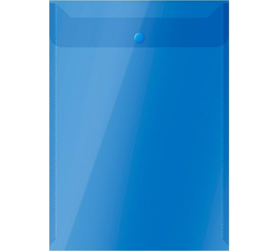 Изображение товара Папка-конверт OfficeSpace на кнопке, А4, вертикальная, 150 мкм, пластик 267525