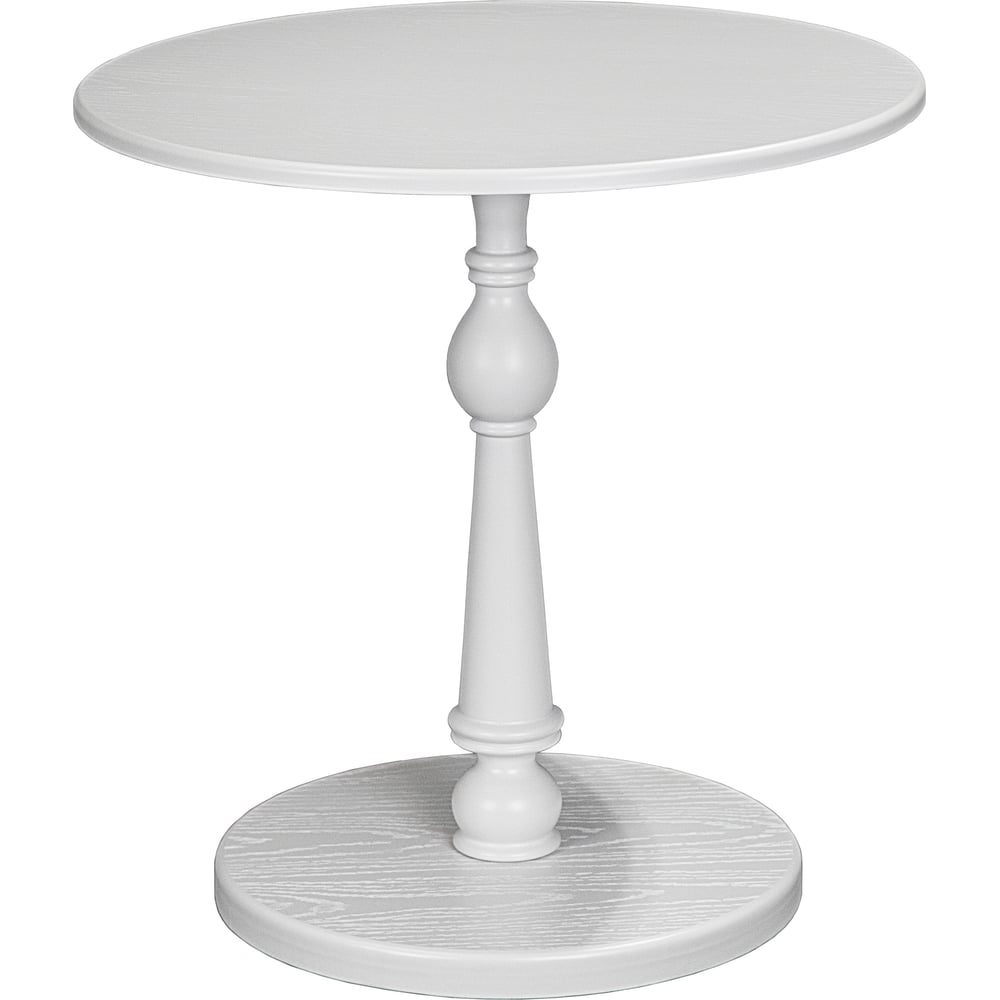 Изображение товара Журнальный стол Мебелик Рио 5 белый ясень круглый классический