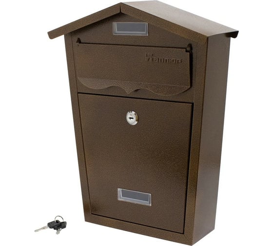 Изображение товара Почтовый ящик Аллюр №11 антик медный 5317