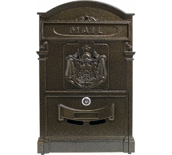 Изображение товара Почтовый ящик Аллюр №4010 бронза 7678