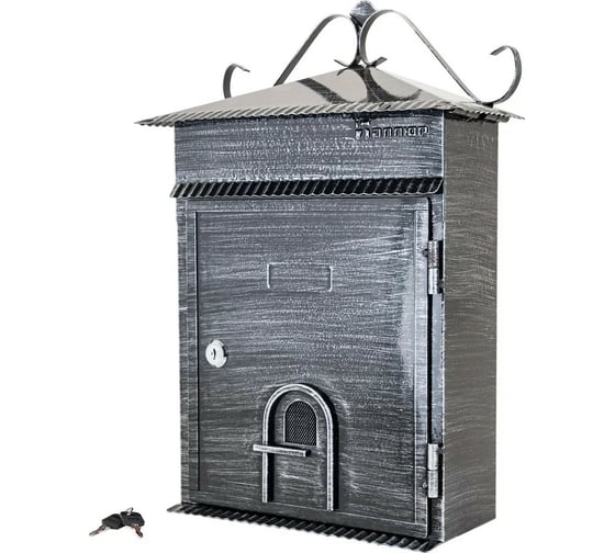 Изображение товара Почтовый ящик Аллюр №2006 старое серебро 5321