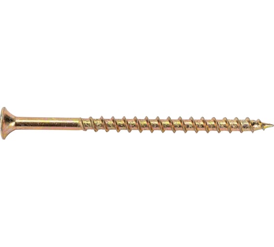 Изображение товара Саморезы Gigant 4,2x70, потайная головка, крупный шаг, желтый цинк, 1 кг (примерно 201 шт) 123515