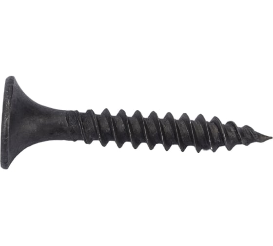 Изображение товара Саморезы Gigant 3,5x25, потайная головка, частая резьба, оксидированный, 1 кг (примерно 655 шт) 123611