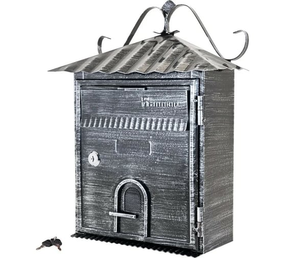 Изображение товара Почтовый ящик Аллюр №2005 старое серебро 5320