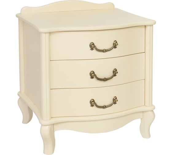 Изображение товара Прикроватная тумбочка Мебелик Джульетта 3 ящика, дуб шампань 5892 8538