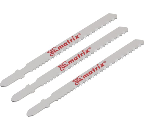 Изображение товара Пилка по дереву (3 шт; 75х2.5 мм; HCS) для лобзиков MATRIX 78141
