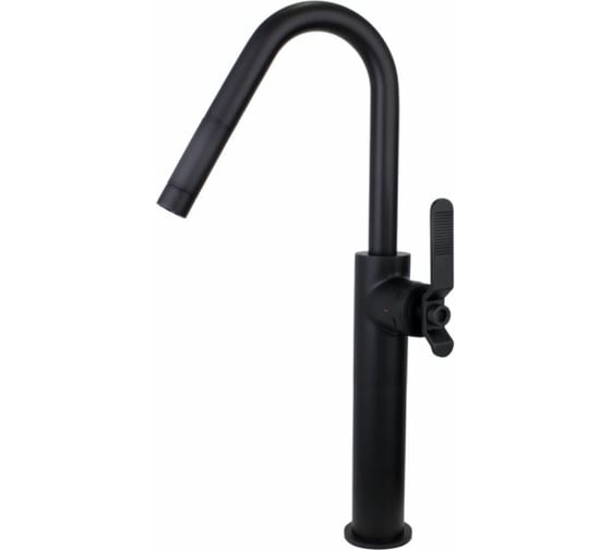 Изображение товара Смеситель для раковины Bronze de Luxe 1760's высокий, черный матовый 3352SB