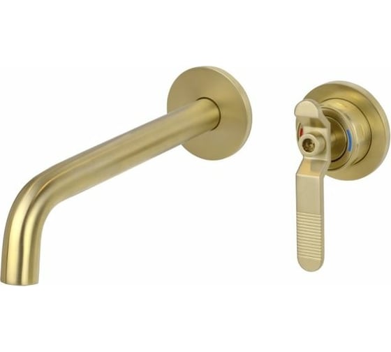 Изображение товара Настенный смеситель для раковины Bronze de Luxe 1760's матовое золото 5530CG