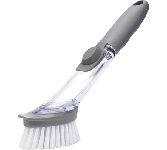 Изображение товара Щетка для посуды Рыжий кот с отделением для моющего средства и дозатором KB-06 104463