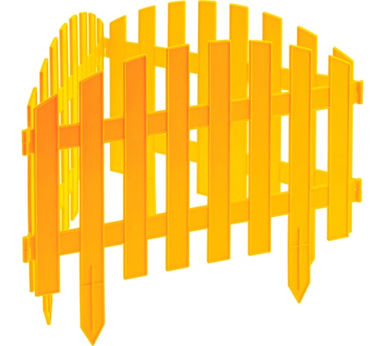 Изображение товара Декоративный забор PALISAD Ампир 28x300 см, желтый 65010