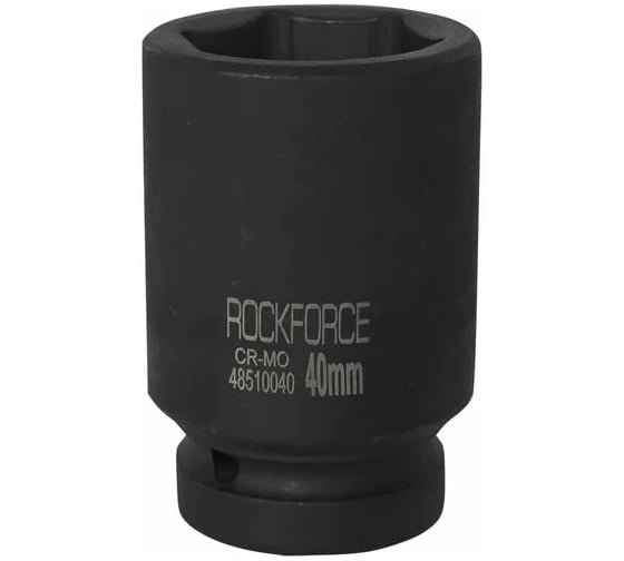 Изображение товара Головка торцевая Rockforce 40мм 1" 6-гранная ударная удлиненная 90мм NEW RF-48510040(51000)