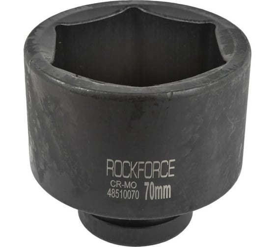 Изображение товара Головка торцевая ударная 6-гранная удлиненная 70х90 мм, 1"DR Rockforce RF-48510070(51160)