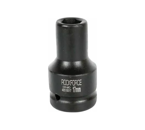 Изображение товара Головка торцевая 17 мм 1" 6-гранная ударная удлиненная 90 мм Rockforce RF-48510017(51152)