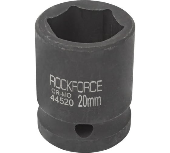 Изображение товара Головка торцевая 20 мм 1/2" 6-гранная ударная 40 мм Rockforce RF-44520(52611)