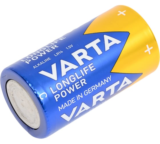 Изображение товара Батарейка Varta LONGLIFE POWER (HIGH ENERGY) LR14 C BL2 Alkaline 1.5V (4914) 04914121412