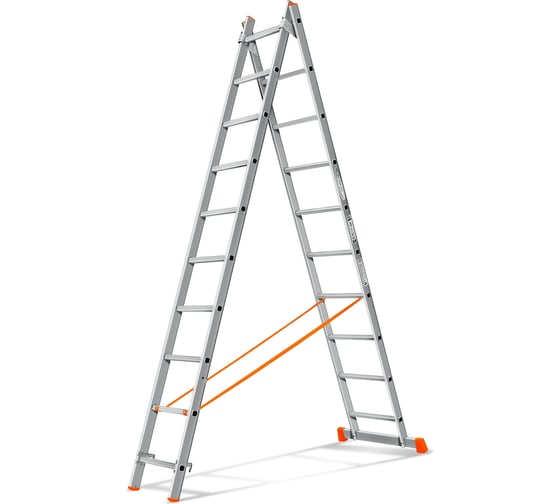 Изображение товара Двухсекционная лестница Эйфель Гранит 2х10