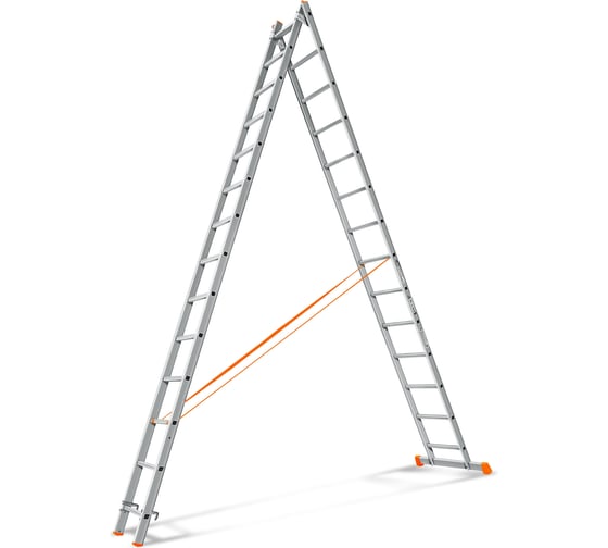Изображение товара Двухсекционная лестница Эйфель Гранит 2х14