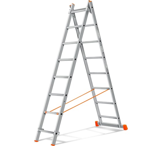 Изображение товара Двухсекционная лестница Эйфель Гранит 2х8