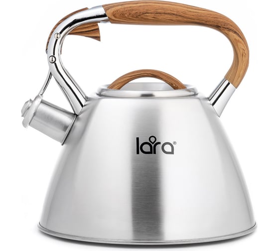 Изображение товара Чайник Lara матовый 2.8 л, свисток, индукционное капсулированное дно, ручка soft-touch LR00-66