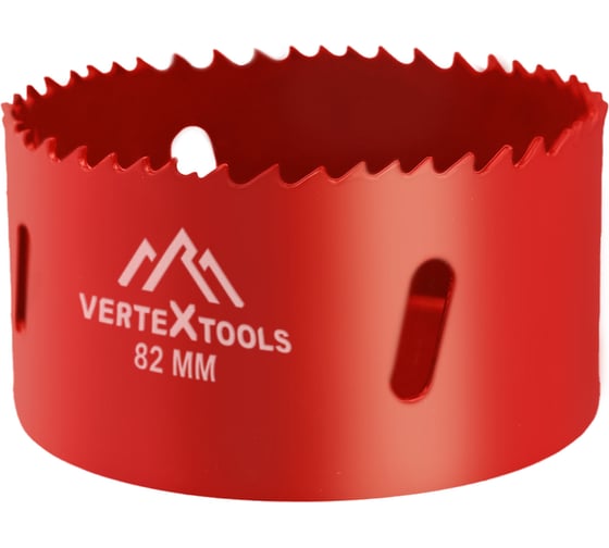 Изображение товара Коронка биметаллическая по металлу 82 мм vertextools 2525-82