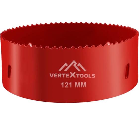 Изображение товара Коронка биметаллическая по металлу 121 мм vertextools 2525-121
