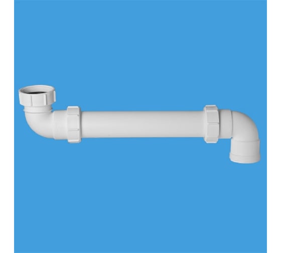 Изображение товара Отводная труба McAlpine 90град. (внут.1 1/2-нар.1 1/2) длина 320мм (с двумя отводами) HC13L