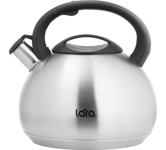 Изображение товара Чайник Lara 4.5 л индукционное капсулированное дно, свисток с кнопочным механизмом, ручка нейлон LR00-83