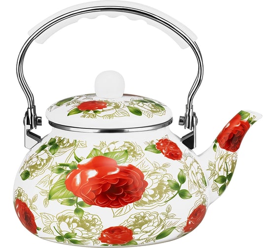 Изображение товара Чайник Lara эмаль 2.2 л, складная ручка, 3 слойное покрытие, индукционное дно LR00-29