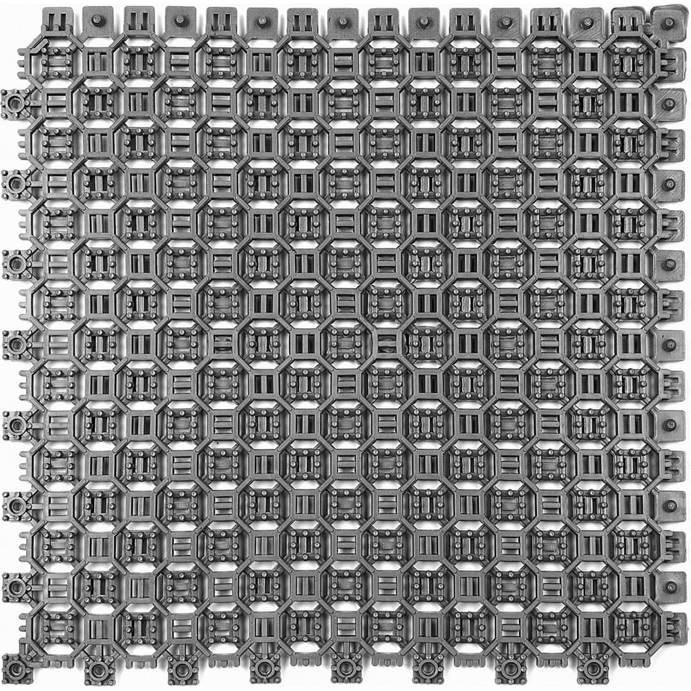 Изображение товара Грязезащитный коврик ПластФактор OPTIMA DUOS двусторонний серый 750х500 мм
