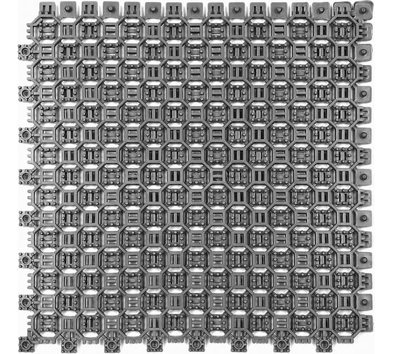 Изображение товара Грязезащитный коврик ПластФактор OPTIMA DUOS двусторонний, цвет серый 4630027112842