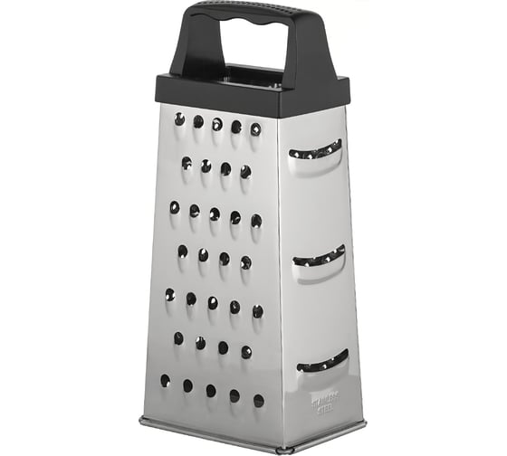 Изображение товара Терка Lara 4 поверхности, высота 20 см, нержавеющая сталь, ручка LR07-50